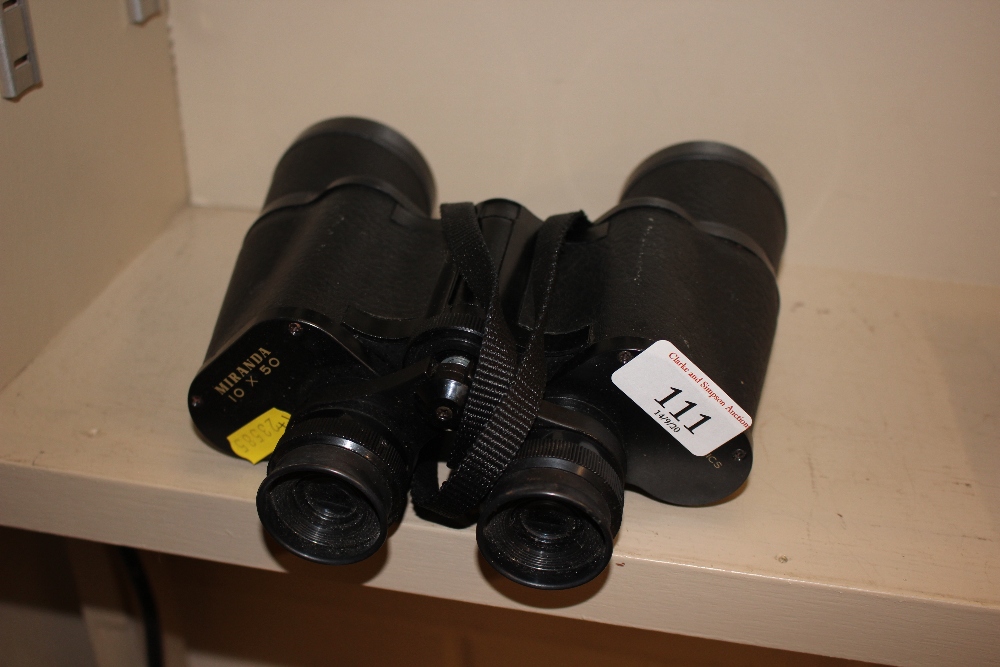 A pair of Miranda 10 x 50 binoculars