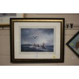 Robert Taylor, pencil signed print "First Sighting