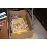 A box of shells and fossils etc.