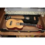 Two ukuleles