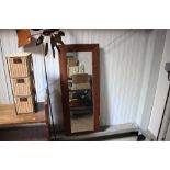 A Pine framed oblong wall mirror