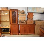 A reproduction sideboard fitted with two drawers w