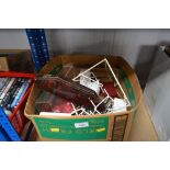 A box of various jewellery boxes and jewellery sta