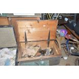 A carpenters tool chest and contents