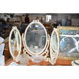 A French style triptych mirror