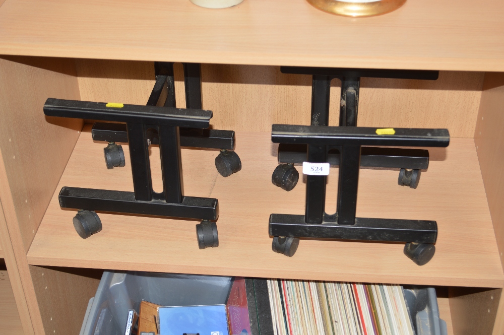 Two speaker stands