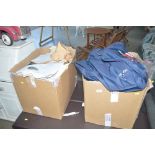 Two boxes of various clothing