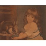 A pair of 19th Century coloured prints after Knight, "Tom and His Pigeons" and "The Favourite