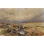 Frederick John Widgery (English 1861-1942), extensive landscape study probably Dartmoor, signed