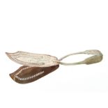 A George III silver fish slice, of fiddle pattern having pierced blade, maker possibly Thomas