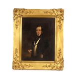 19th Century English school, three quarter length portrait of Jonathan Wise Lawson standing in