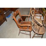A late 19th Century bar back carver chair AF