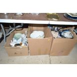 Three boxes of kitchenalia