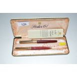 A Parker 14ct gold mounted propelling pencil ad fo