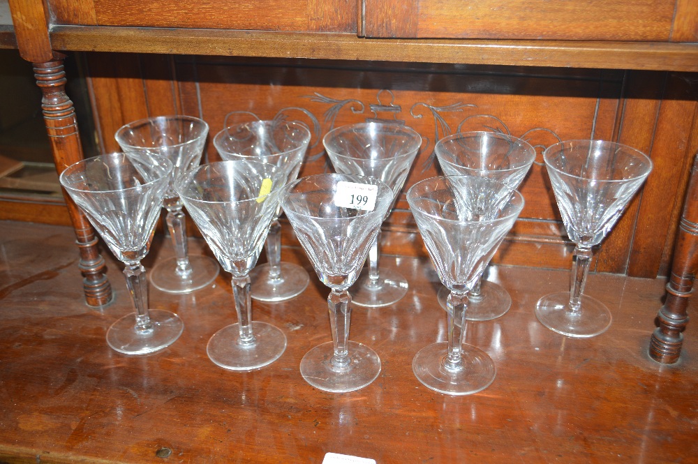 Nine Waterford Sheila drinking glasses