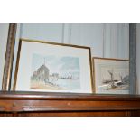 G A Jones watercolour study depicting Walberswick