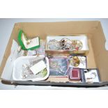 A box of costume jewellery