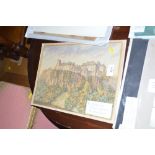 Stanley Brown watercolour study of Stirling castle