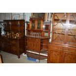 A late Victorian mirrored back sideboard