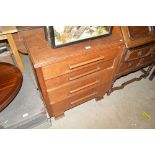 A 20th Century four drawer chest