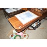 A 19th Century mahogany fold-over card table for r