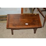 A small oak table