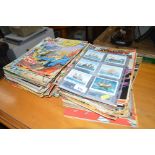 A quantity of Marvel comic books etc