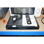 A Hunax Freesat box and remote control