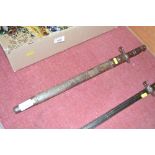 A US Remington bayonet and scabbard dated 1913