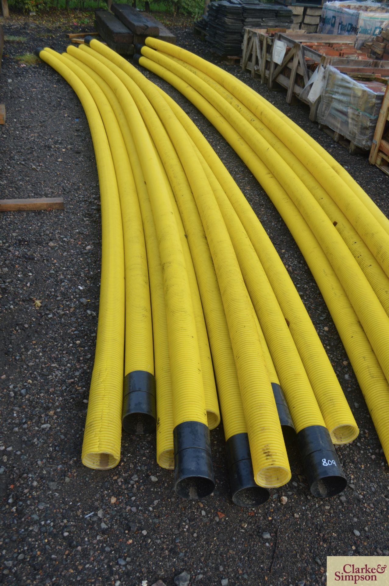 10x 6m 100mm double wall flexi pipe. *