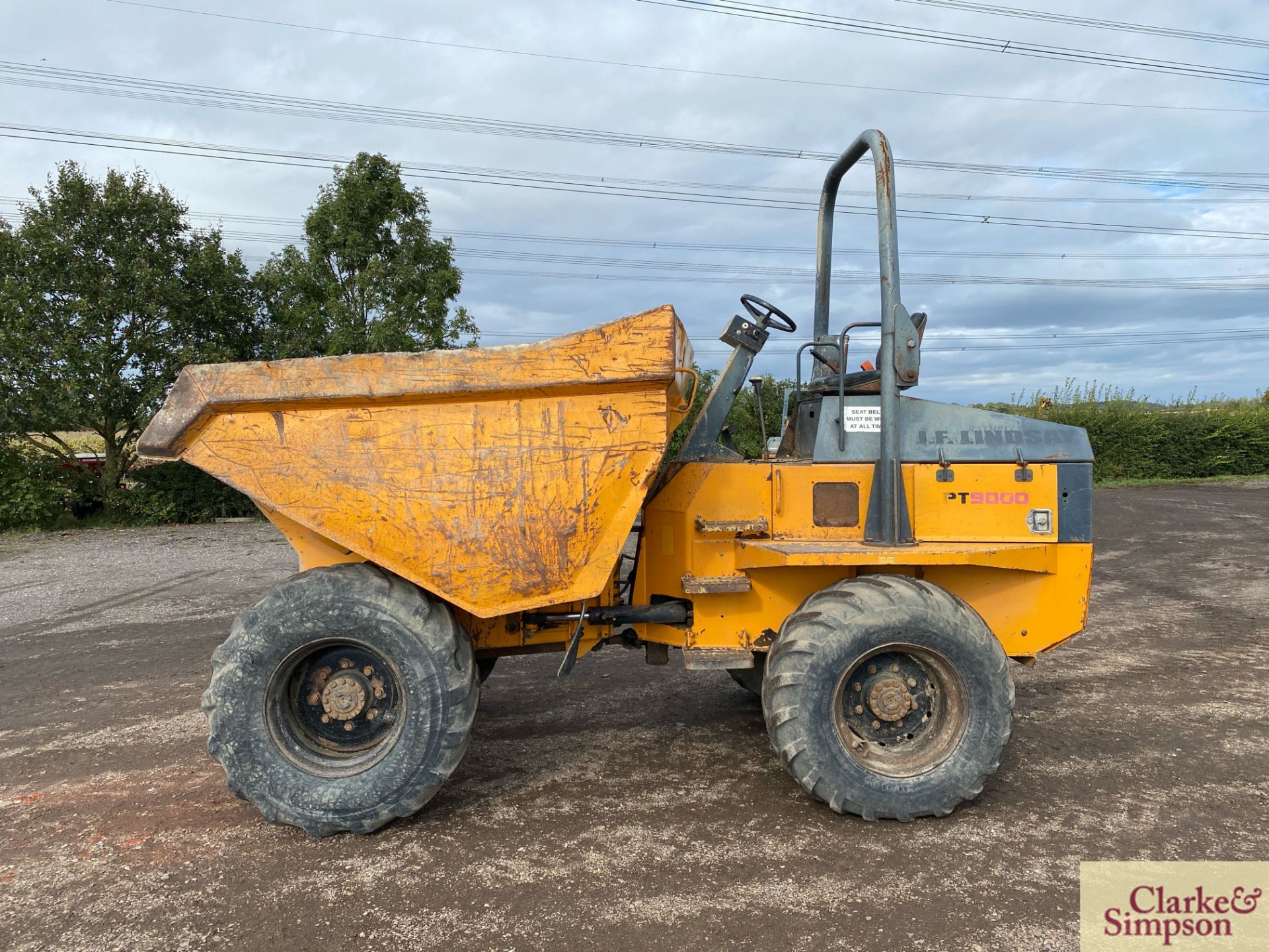 Benford 9T 4WD pivot steer dumper. 2005. Serial number SLBDINOOE507EW274. 500/60R22.5 wheels and - Image 2 of 38