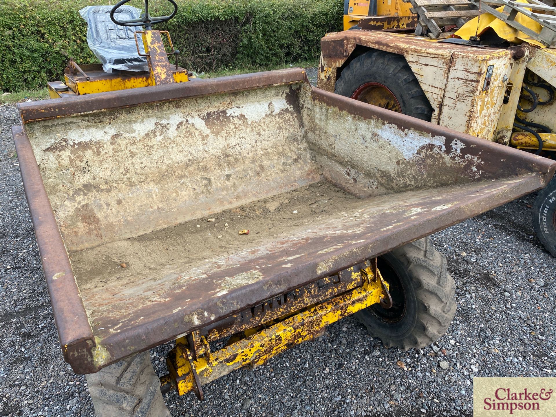 Thwaites 30cwt 4WD pivor steer dumper. 10.0/75-15.3 wheels and tyres. With manual start Petter PH2 - Image 23 of 31