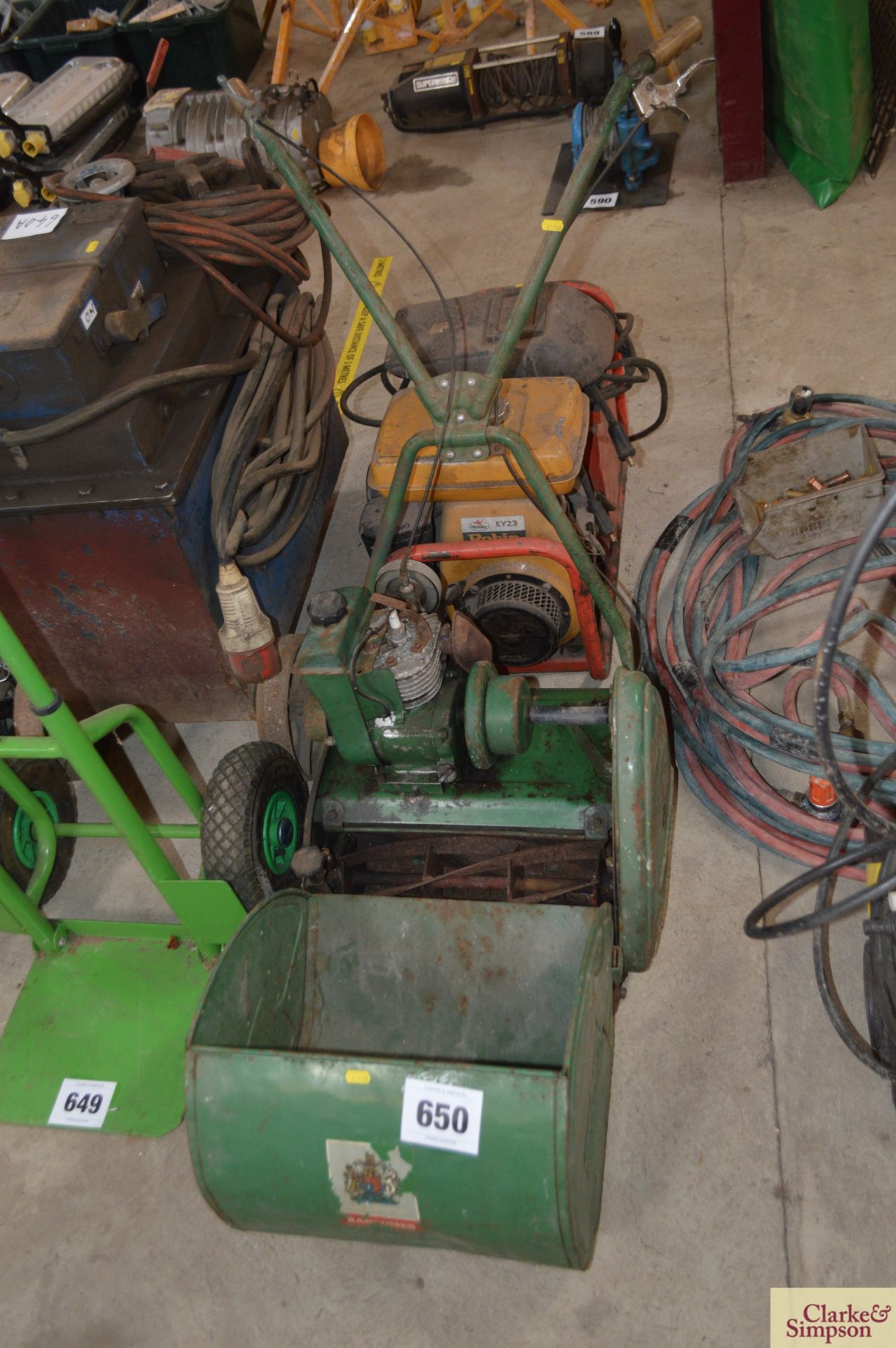 Ransomes cylinder mower. *
