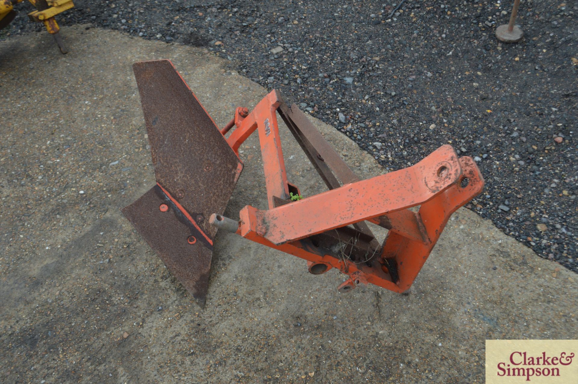 Single furrow plough for compact tractor.