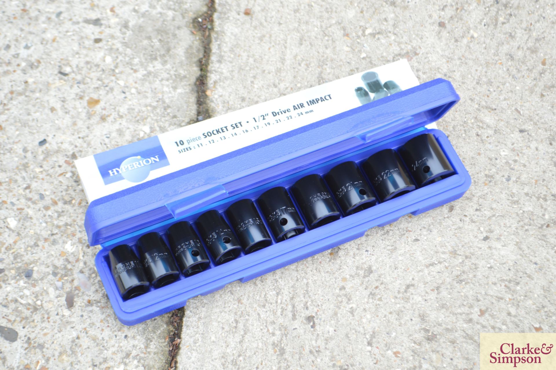 10 piece Air impact socket set.*