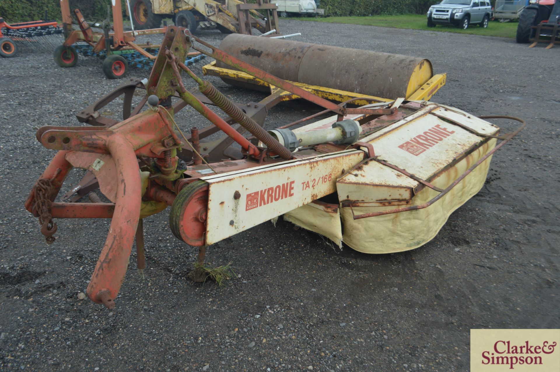 Krone two drum hay mower. * - Image 3 of 5