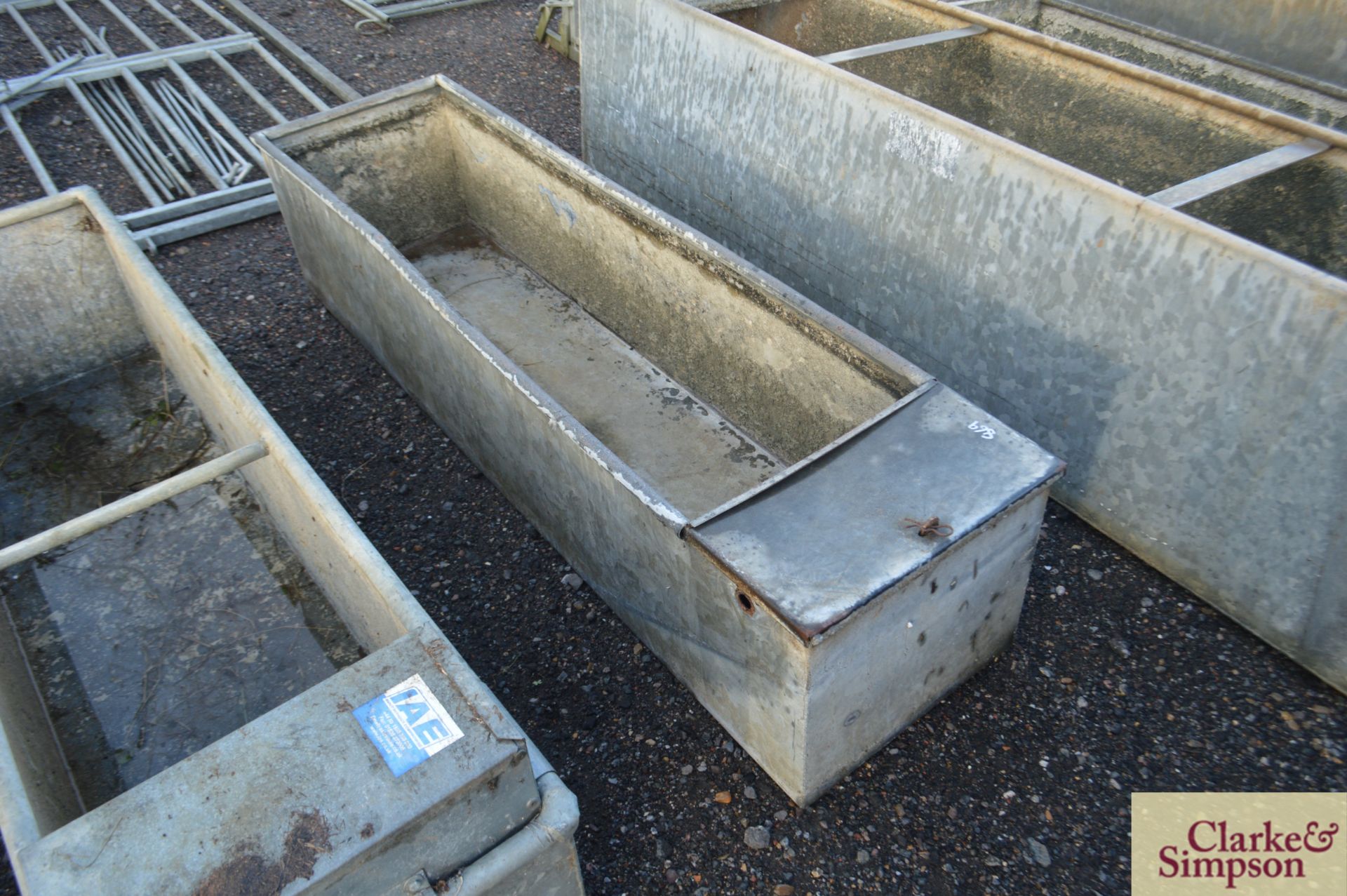 Large water trough. *