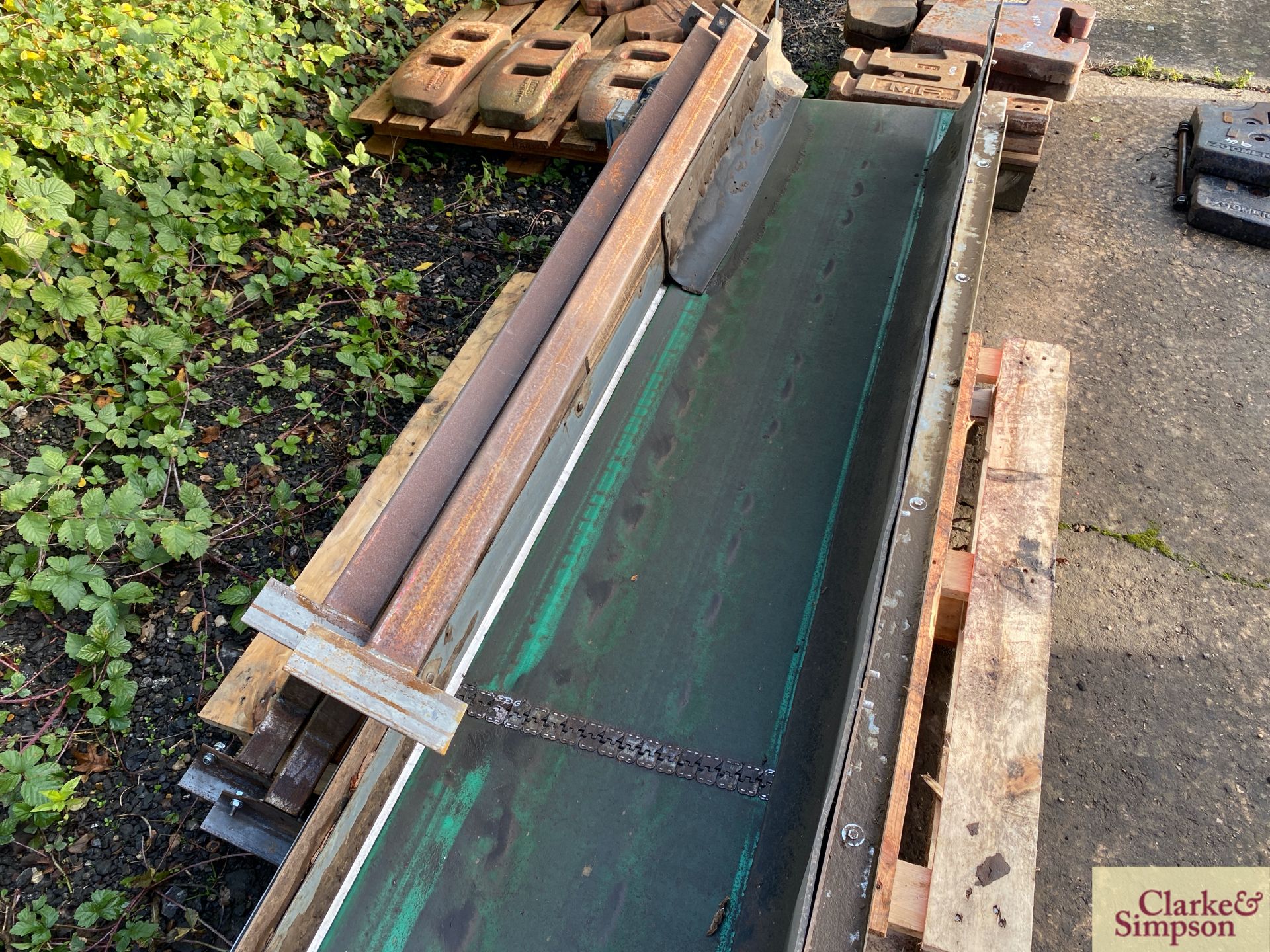 Approx 7ft flat belt conveyor. * - Image 3 of 4