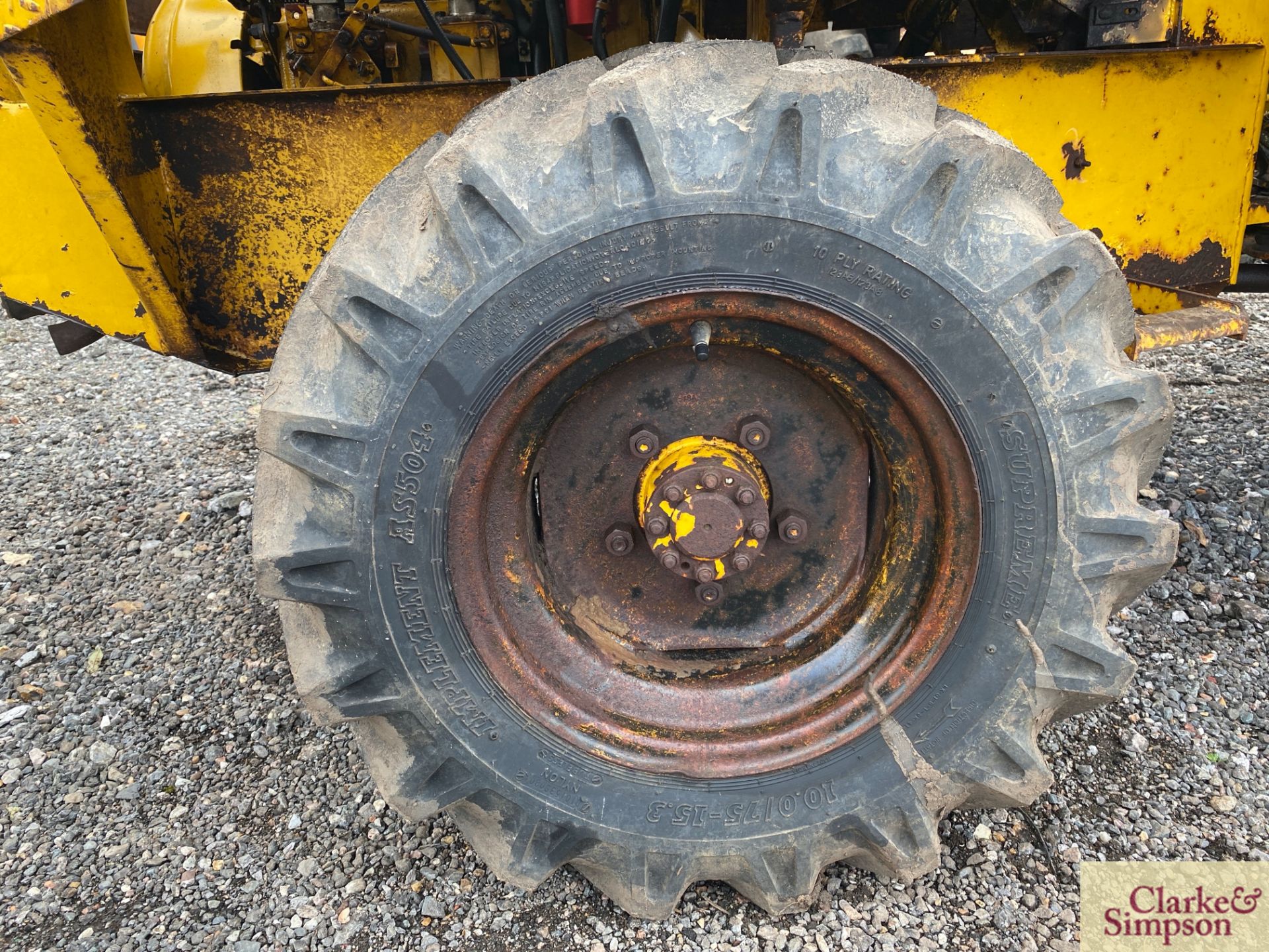 Thwaites 30cwt 4WD pivor steer dumper. 10.0/75-15.3 wheels and tyres. With manual start Petter PH2 - Image 13 of 31