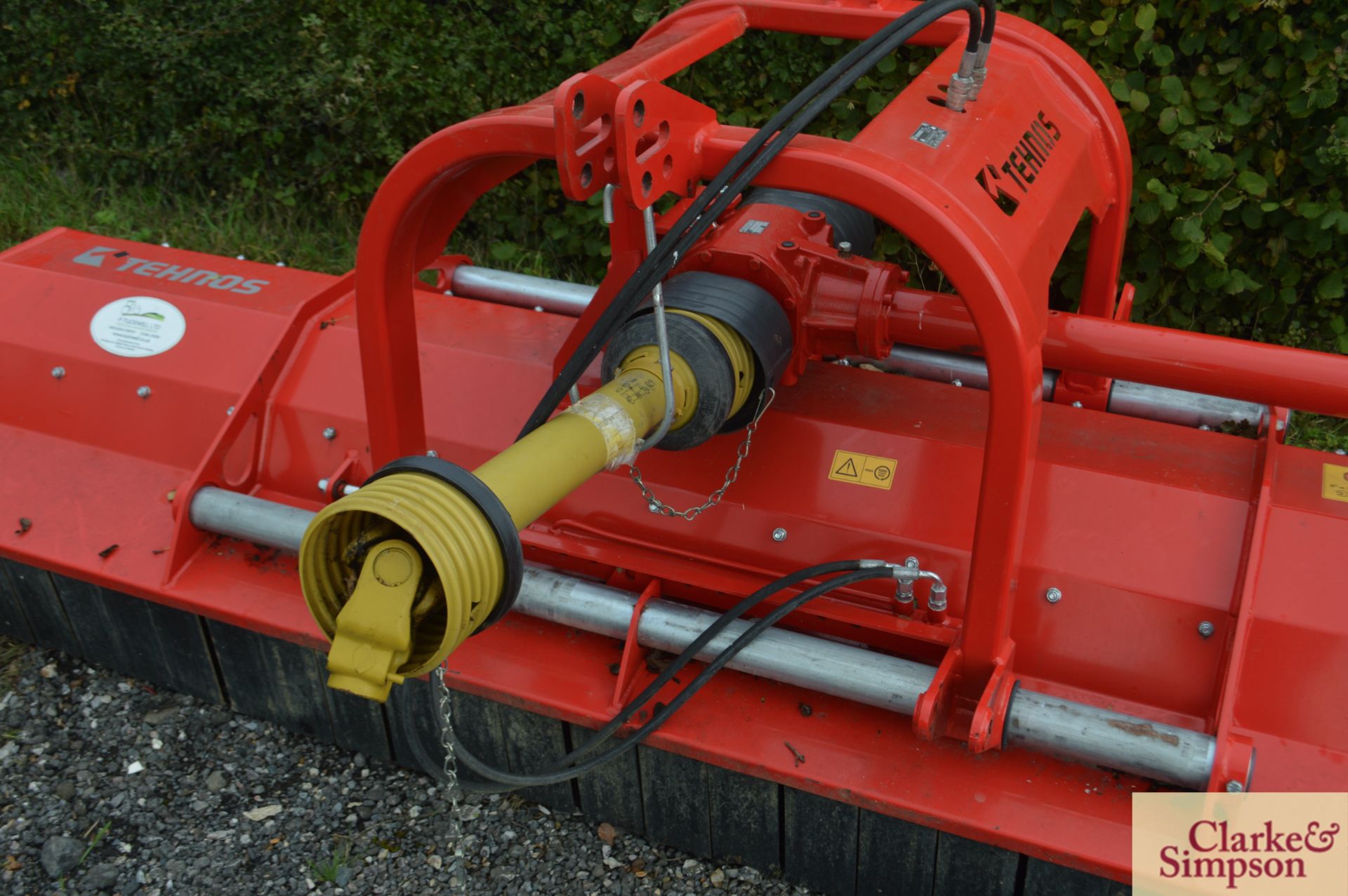 Tehnos MU280 2.8m mounted flail mower. With hydraulic offset. c.100 hours from new. Owned from new. - Image 5 of 6