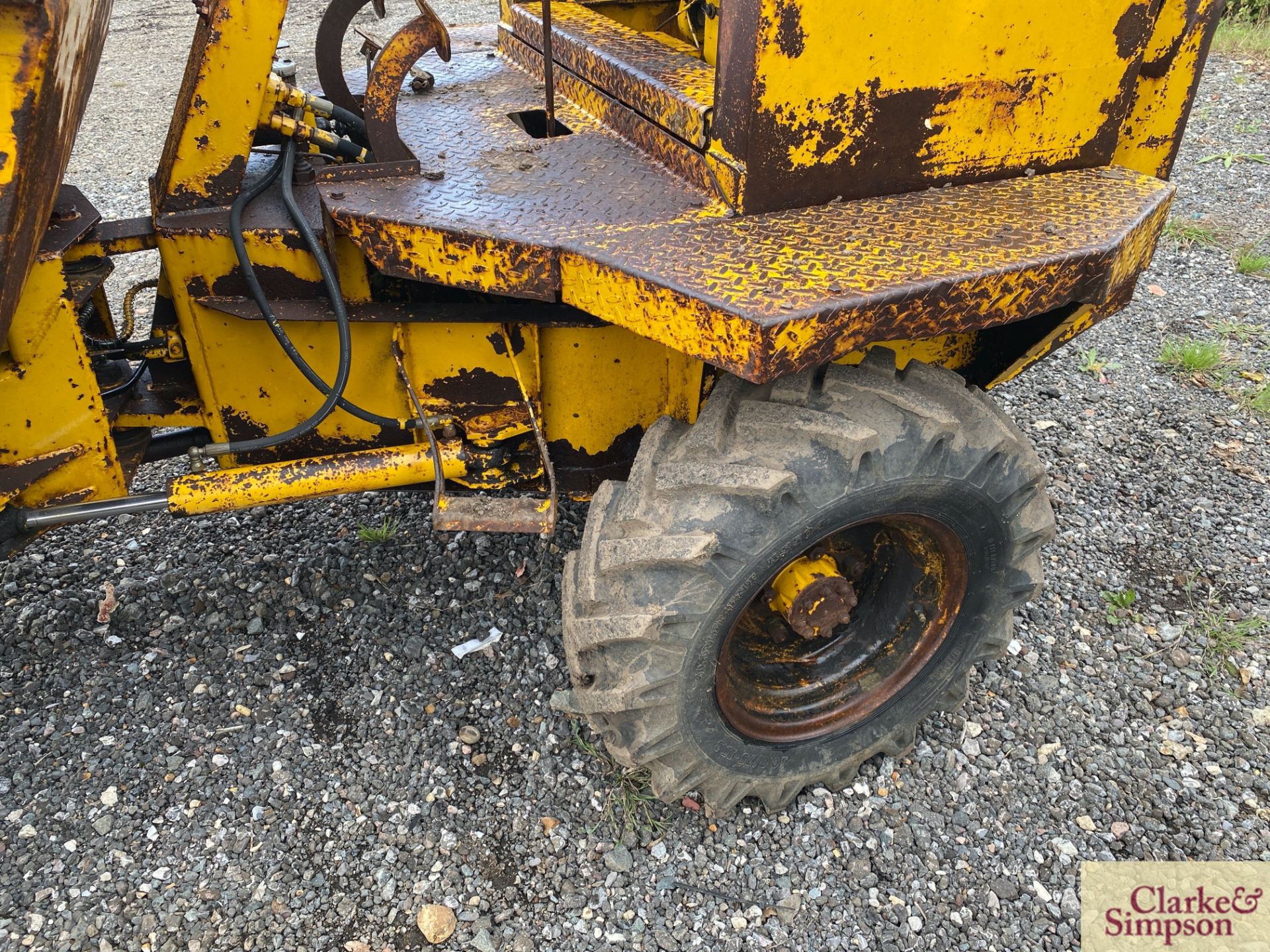 Thwaites 30cwt 4WD pivor steer dumper. 10.0/75-15.3 wheels and tyres. With manual start Petter PH2 - Image 17 of 31