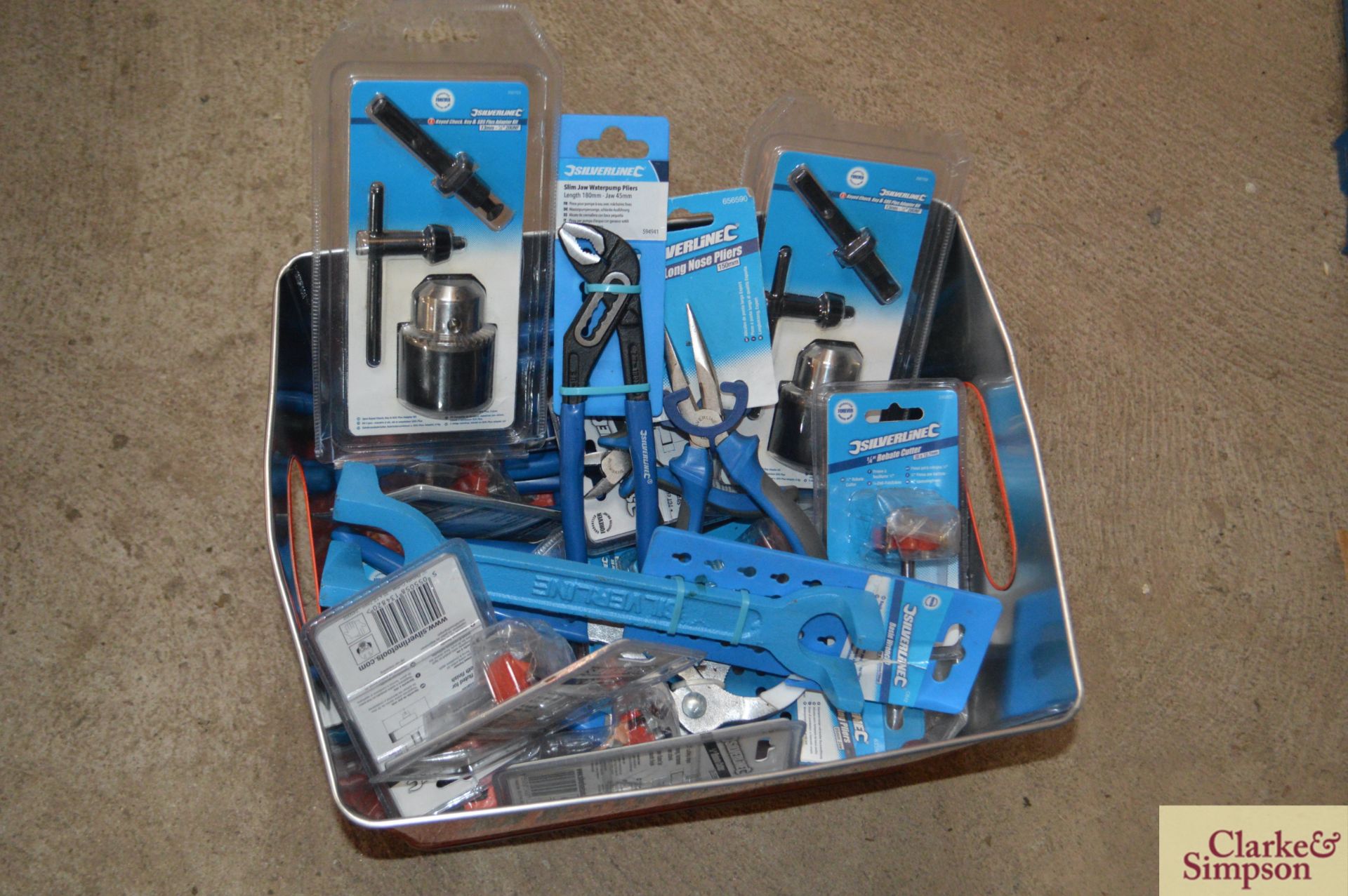 Large quantity of unused tools.