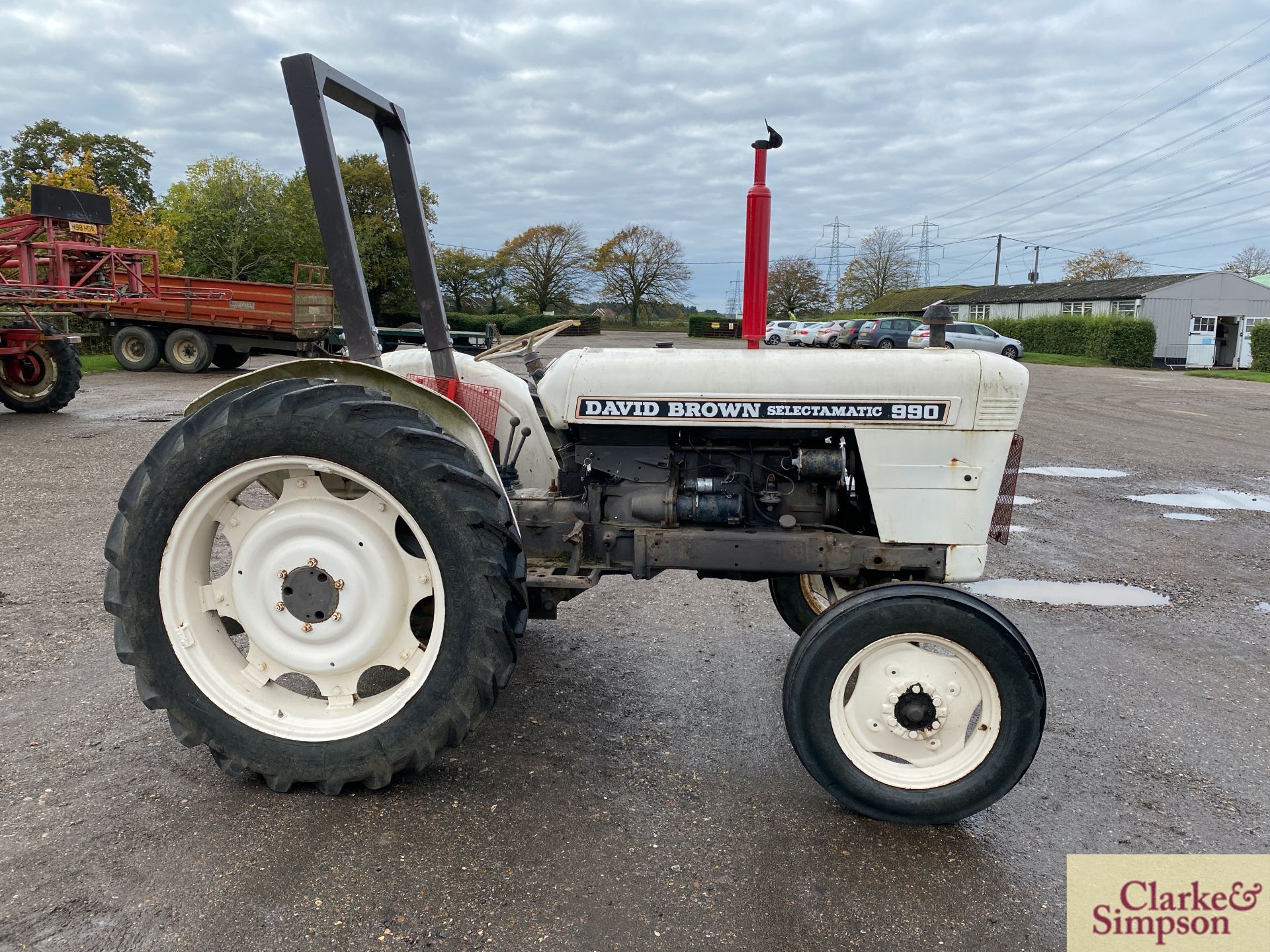 David Brown 990 Selectamatic 2WD tractor. Registration DUE 781D (no paperwork). Serial number 990A/ - Image 2 of 31