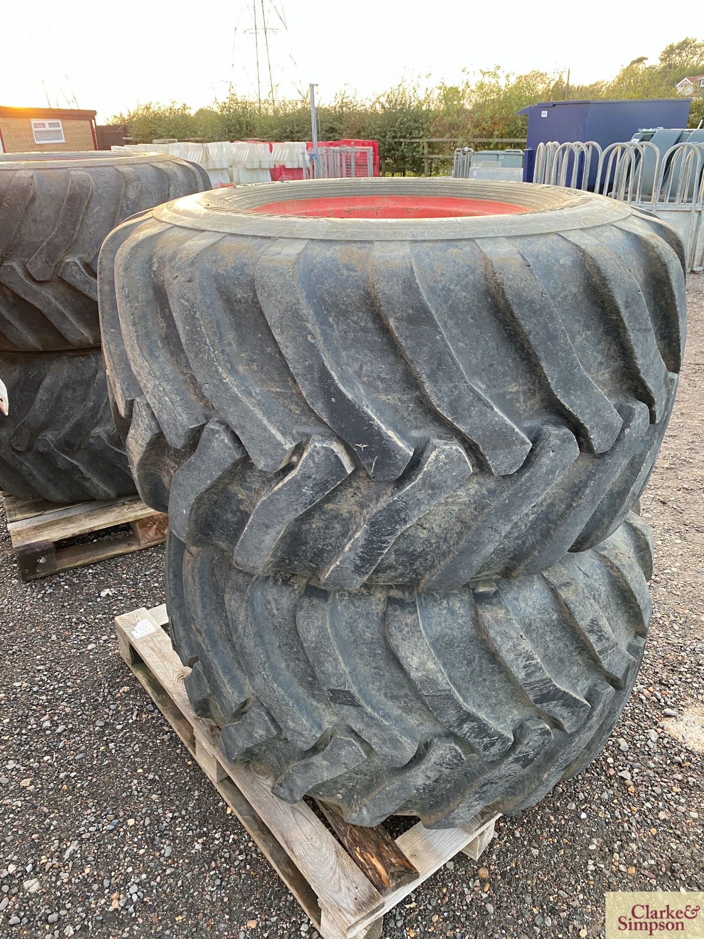 Set of 48x25.00-20 flotation wheels and tyres to fit Sands sprayer. * - Image 4 of 6