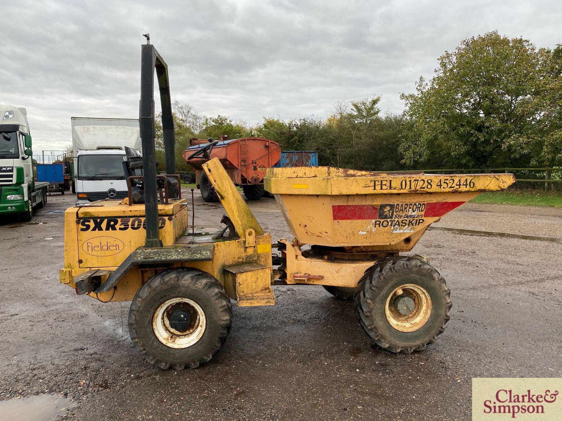 Barford SRX3000 3T swivel tip 4WD pivot steer dumper. Registration AP02 KYN. Date of first - Image 6 of 30