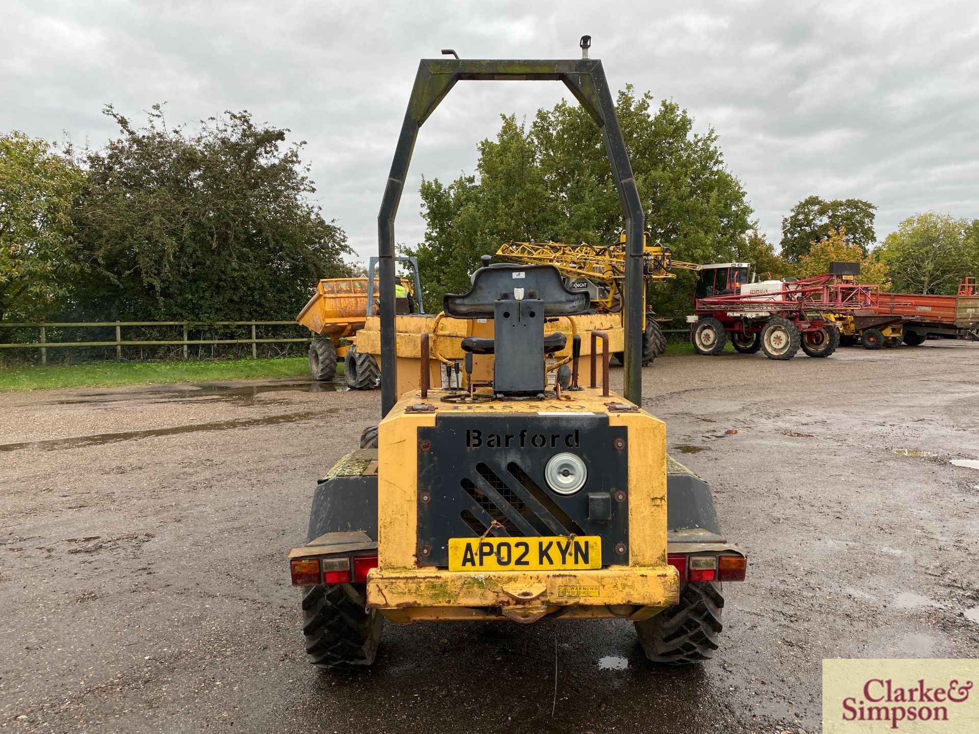 Barford SRX3000 3T swivel tip 4WD pivot steer dumper. Registration AP02 KYN. Date of first - Image 4 of 30