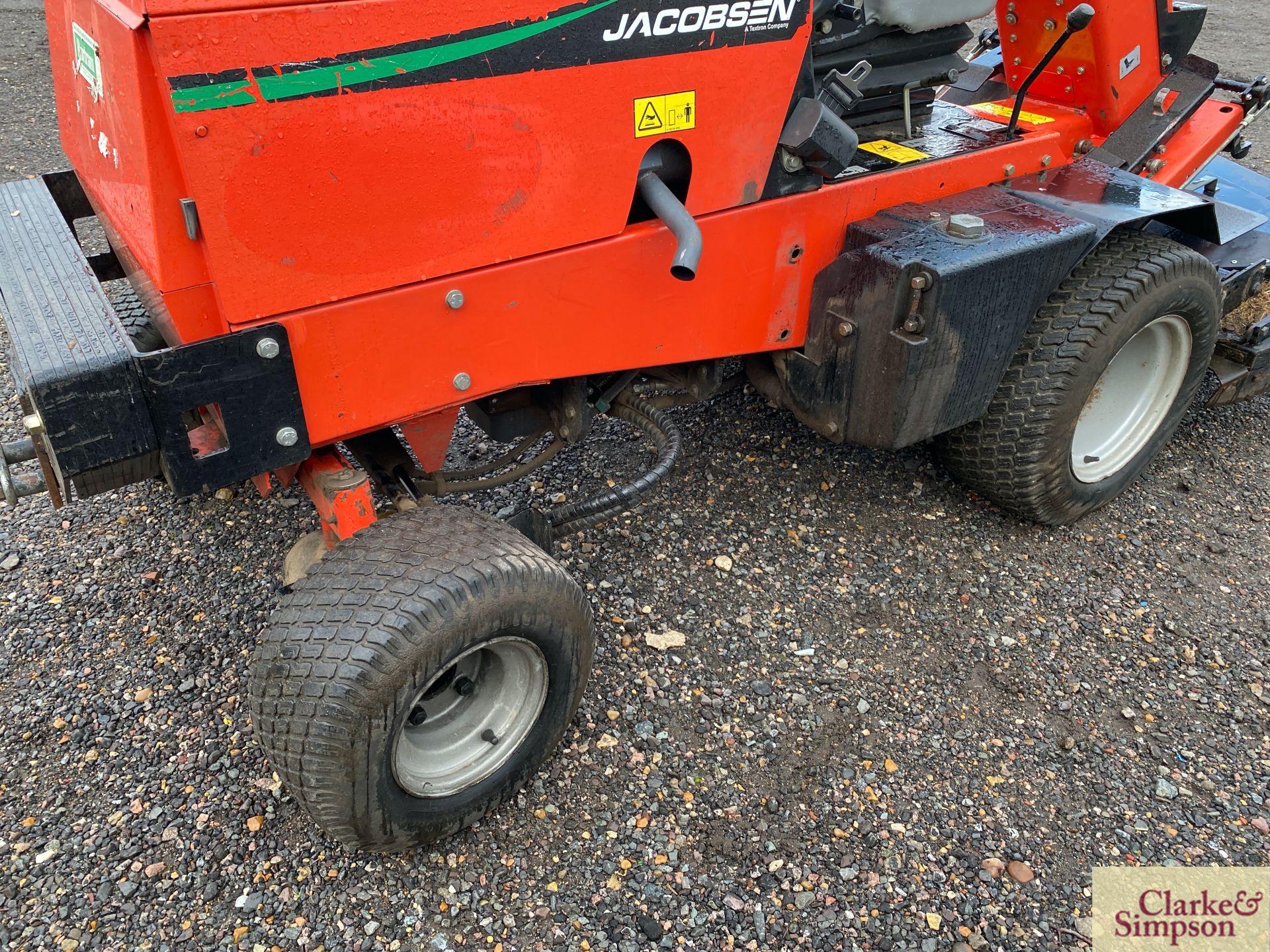 Jacobsen 628B Turfcat 4WD 60in diesel hydrostatic outfront mower. 1,600 hours. - Image 12 of 18