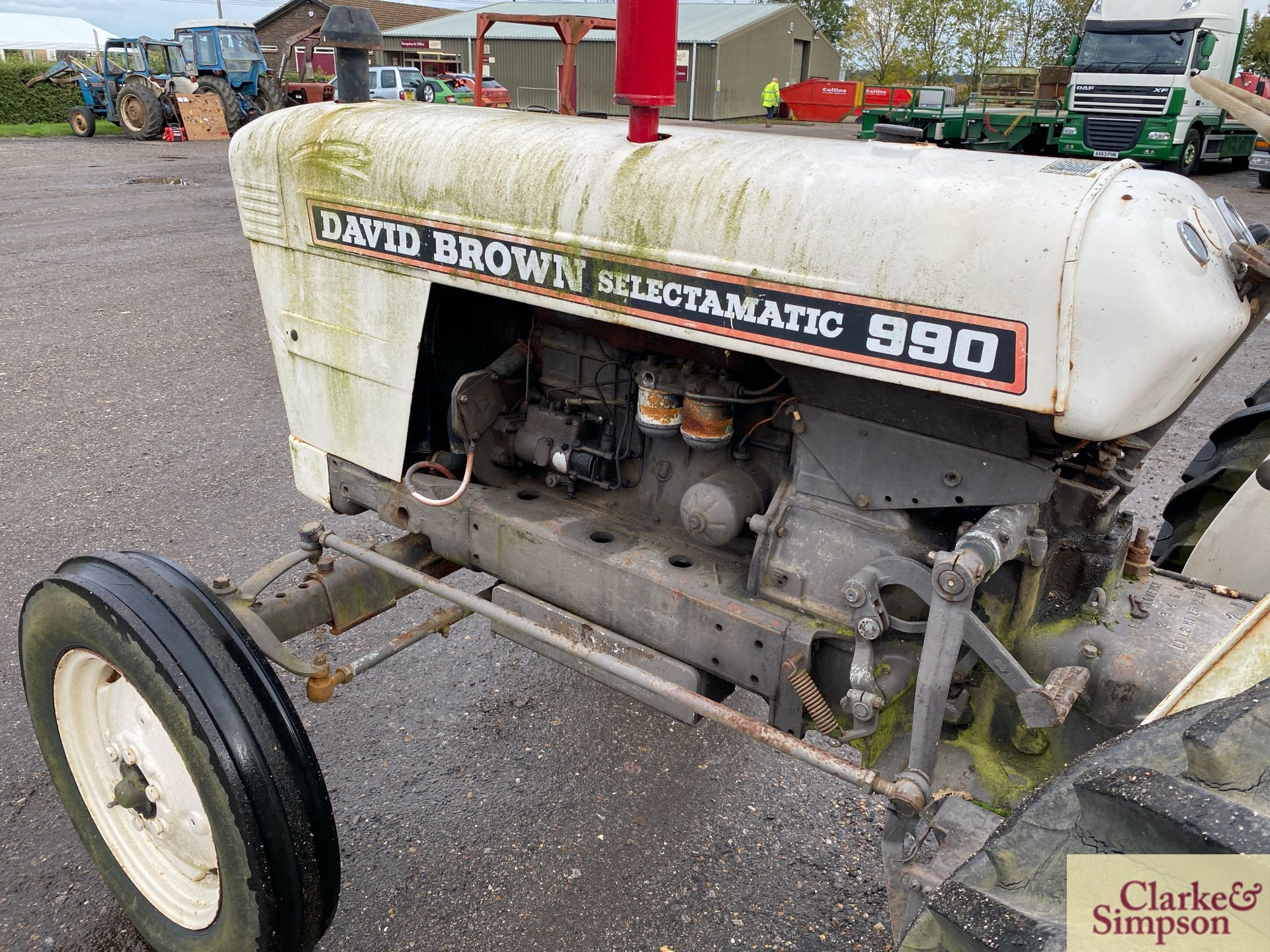 David Brown 990 Selectamatic 2WD tractor. Registration DUE 781D (no paperwork). Serial number 990A/ - Image 25 of 31