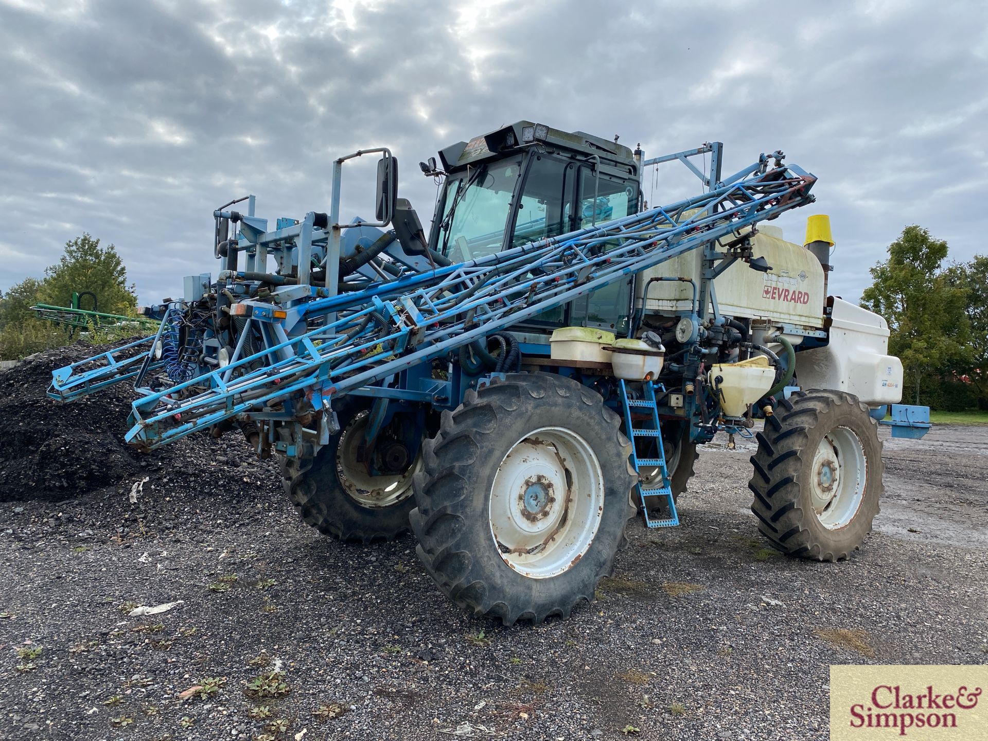 Evrard AHM 4004 24m 4WD self-propelled sprayer. Registration T371 JDX (no paperwork), Date of