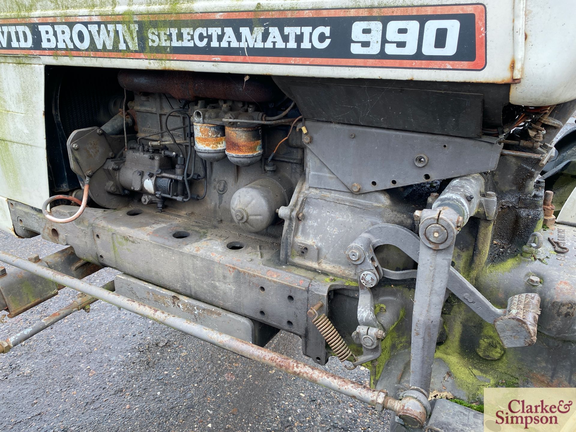 David Brown 990 Selectamatic 2WD tractor. Registration DUE 781D (no paperwork). Serial number 990A/ - Image 24 of 31